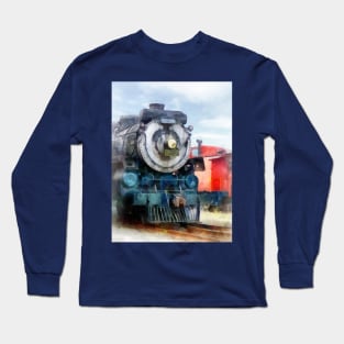 Trains - Locomotive and Caboose Long Sleeve T-Shirt